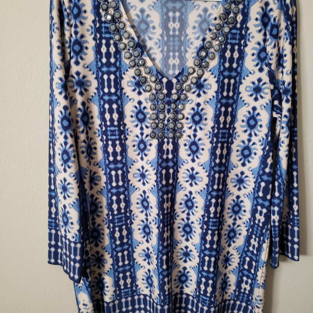 JONES NEW YORK Signature Medium Tunic Bohemian Style